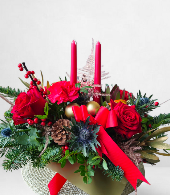 Red Christmas Centerpiece