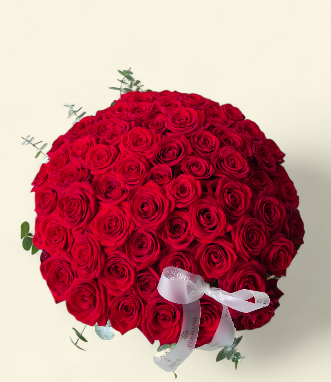 Luxury Red Rose Hatbox