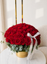 Luxury Red Rose Hatbox