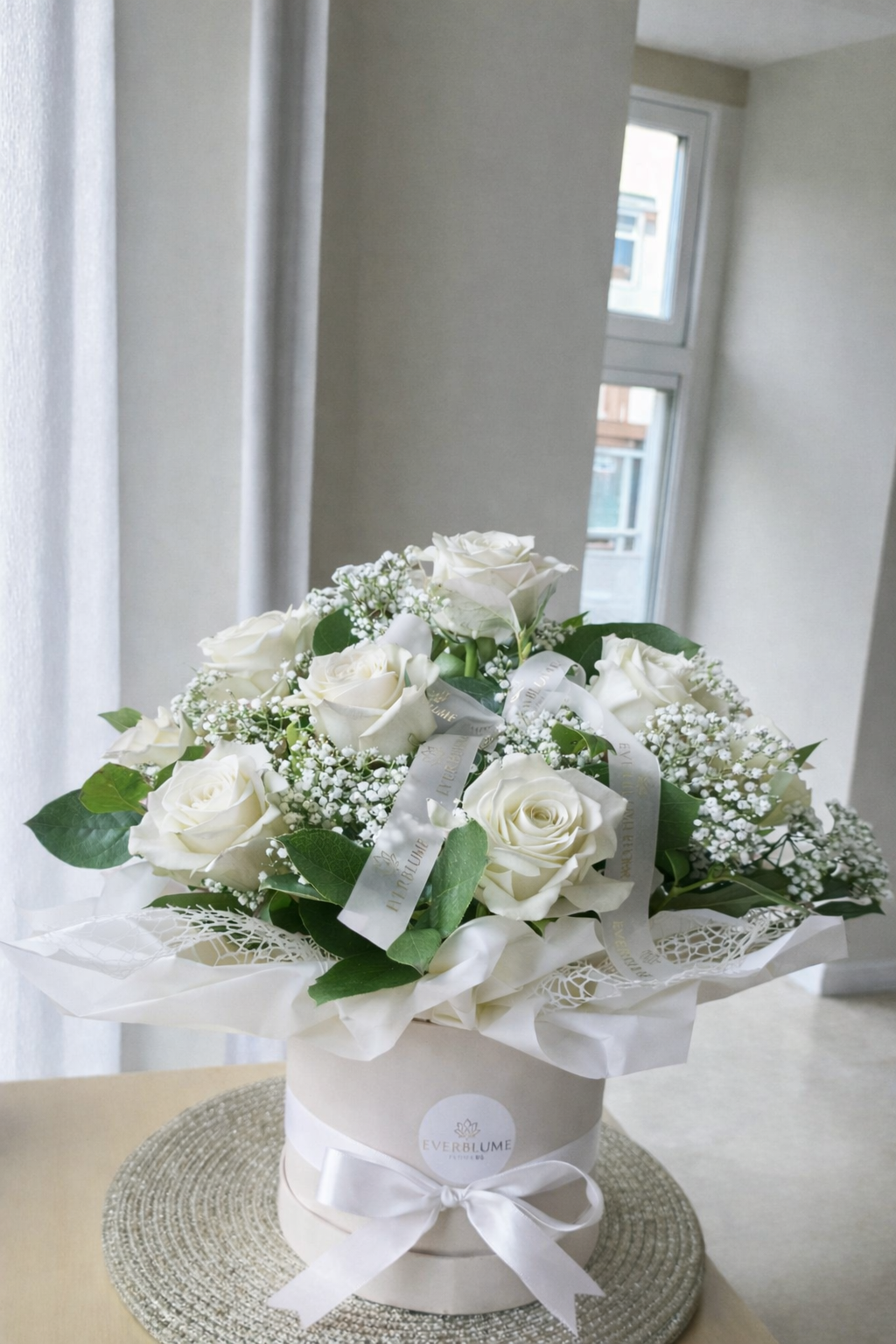 Classic White Roses
