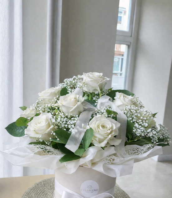 Classic White Roses
