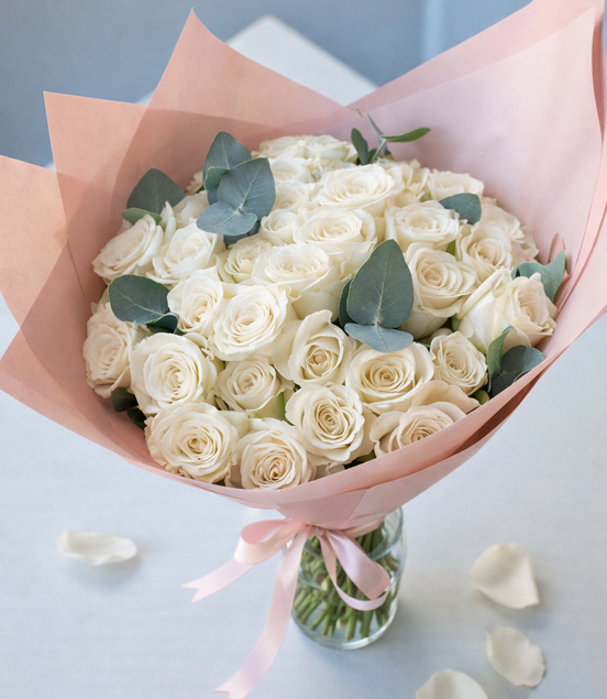 Luxury White Roses