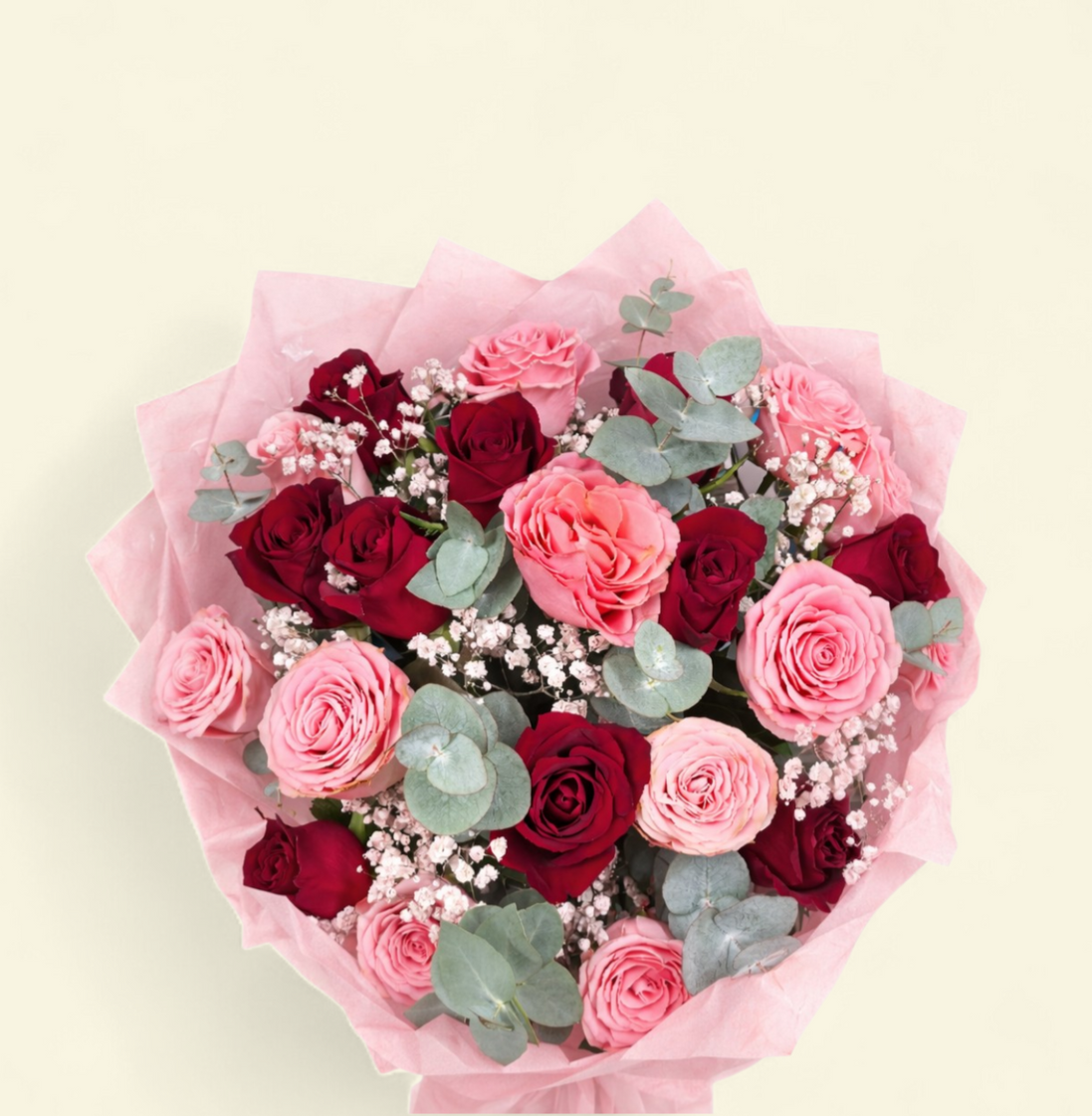 Red & Pink Roses Bouquet